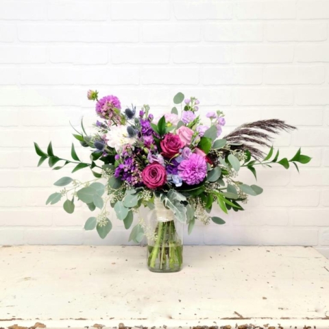 Boho Bridal Bouquet Purple Haze