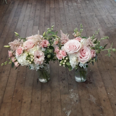 Boho Bridesmaids Bouquet Pretty in Pink