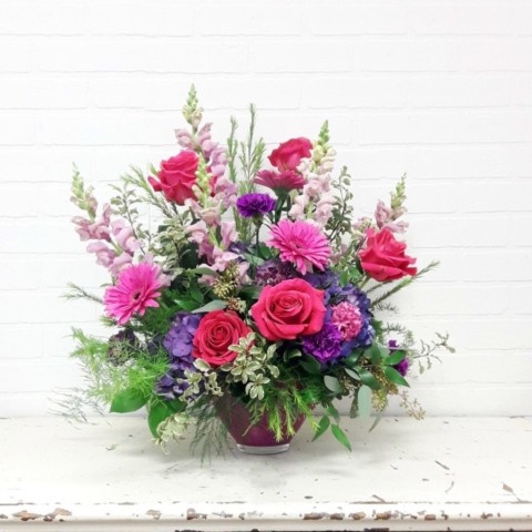 Jewel Toned Round Style Pedestal