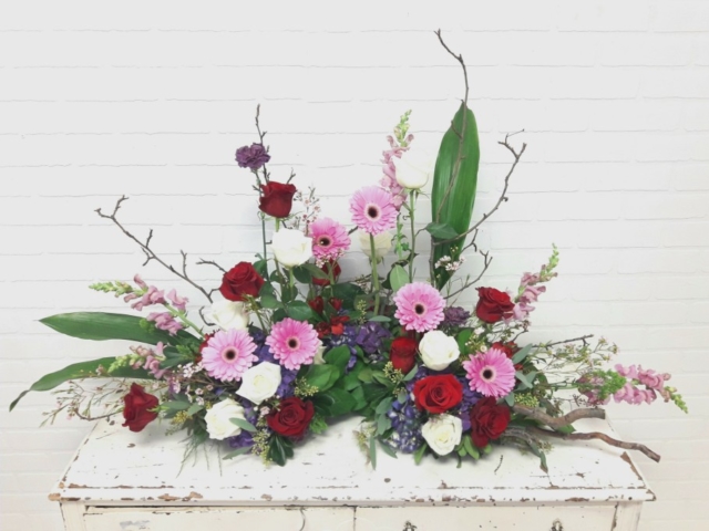 Jewel Toned Urn Surround
