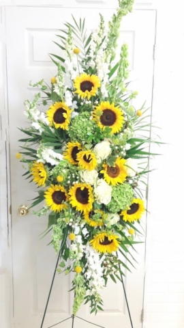 Sunflower Classic Style Standing Spray