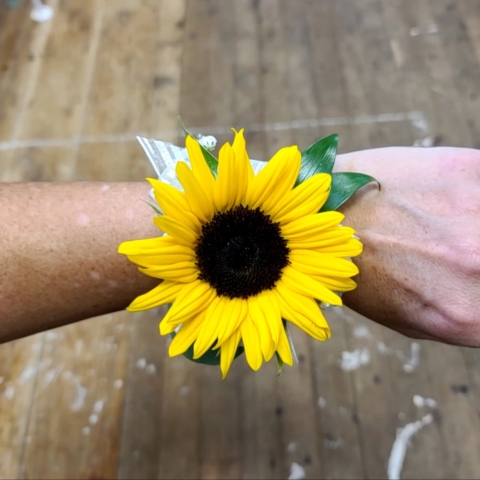 Wrist Corsage Sunflower Power